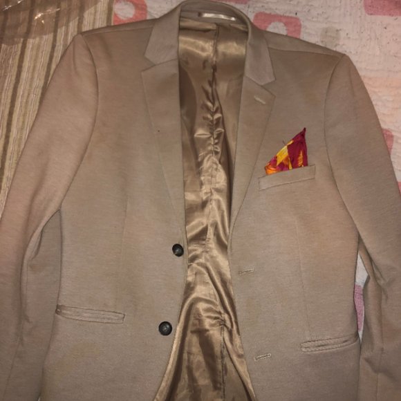Topman Cream Silk Blazer - Picture 1 of 3